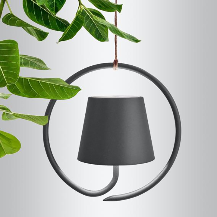 Modern Black Ring Pendant Light – Sculptural Hanging Lamp - Image 9