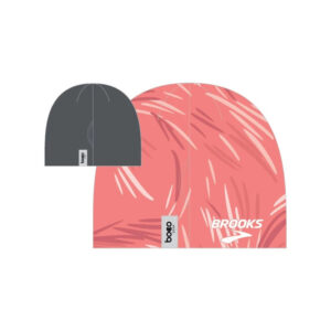 Alternative view of Detroit Free Press Marathon Performance Beanie Coral Feathers