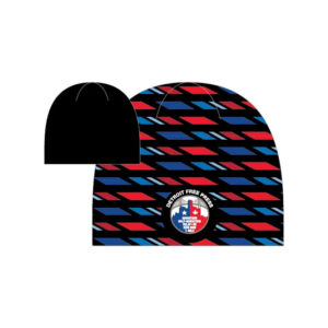 Detroit Free Press Marathon Performance Beanie Geo Red/Blue