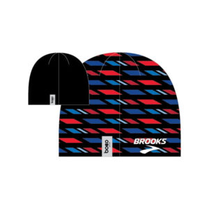 Alternative view of Detroit Free Press Marathon Performance Beanie Geo Red/Blue
