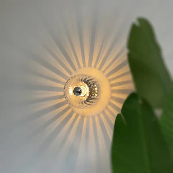 Radiant Glass Wall Light – Modern Ripple Effect Fixture - Image 3